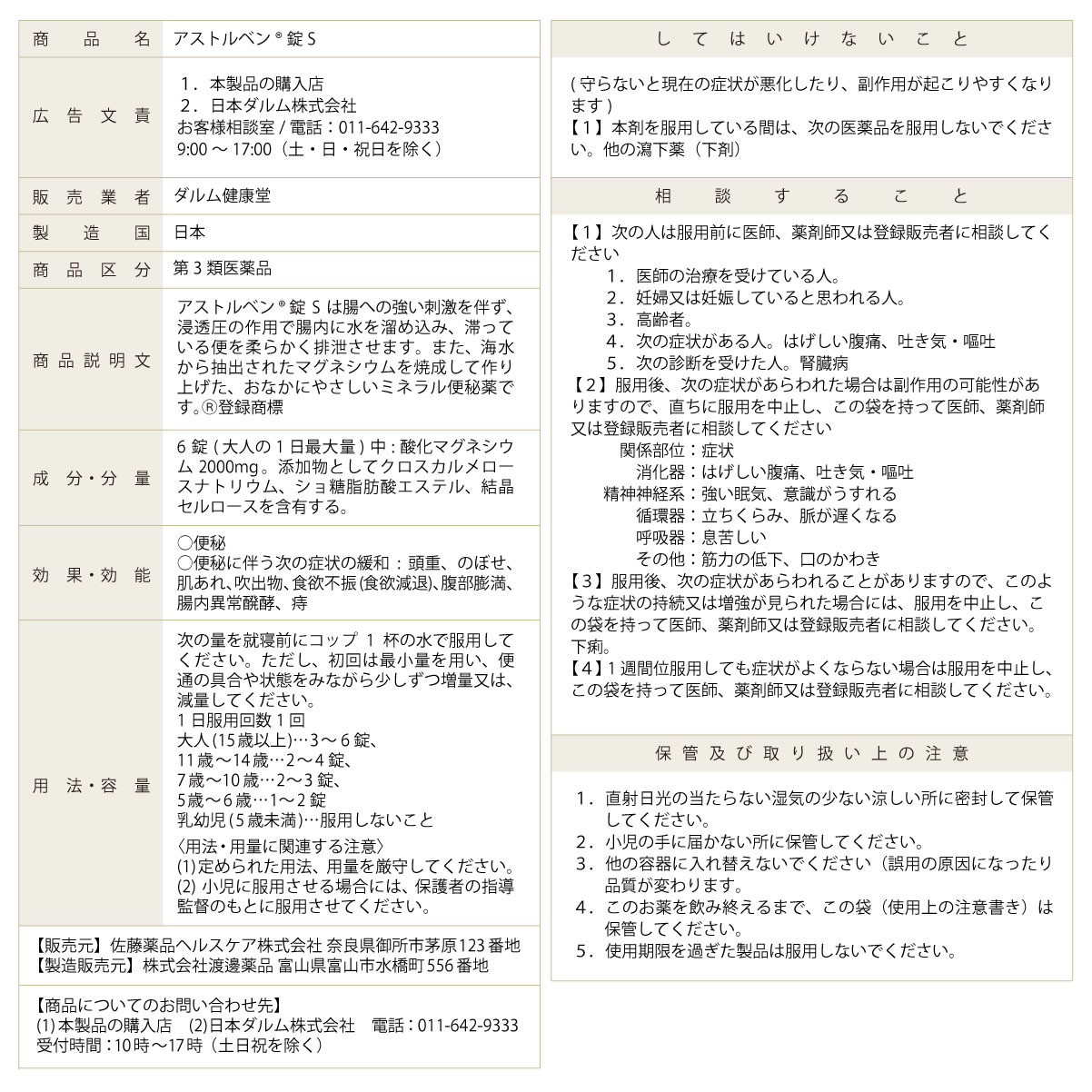 酸化マグネシウム便秘薬　便秘　軟便　小学生　老人　アストルベン