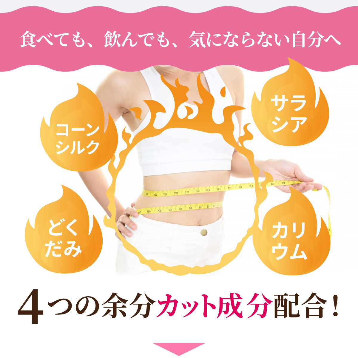 カリウム　どくだみ　サラシア　コーンシルク　ダイエットサプリ